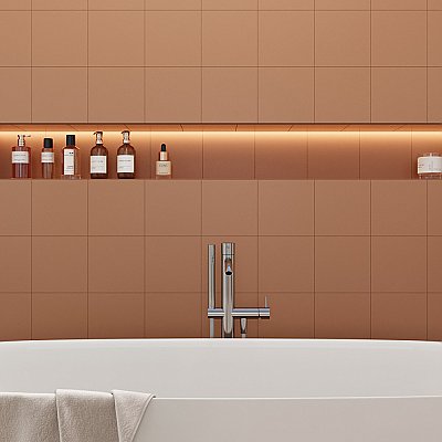 Monocolor Teja 7-7/8" x 7-7/8" Ceramic Floor and Wall Tile - 25 Tiles Per Case - 11.25 Square Feet