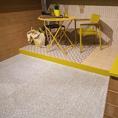 Farnese Amalfi Crema 11-1/2" x 11-1/2" Porcelain Floor & Wall Tile - 11 Tiles Per Case - 10.34 Sq. Ft.