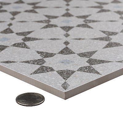 Farnese Aventino Humo 11-1/2" x 11-1/2" Porcelain Floor & Wall Tile - 11 Tiles Per Case - 10.34 Sq. Ft.