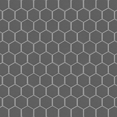 Metro Glossy 2" HexGray Porcelain Mosaic Tile - Sold Per Case of 10 - 8.20 square feet
