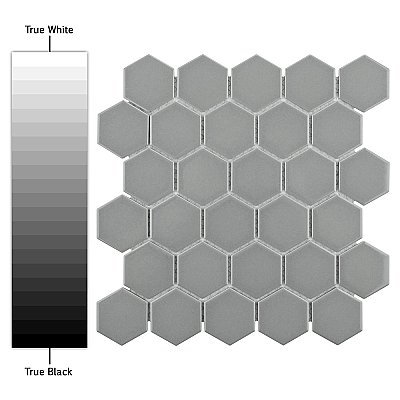 Metro Glossy 2" HexLight Gray Porcelain Mosaic Tile - Sold Per Case of 10 - 8.20 square feet