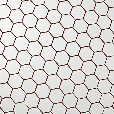 Metro 2" Hex Matte White Porcelain Mosaic - Per Case of 10 - 9.96 Square Feet