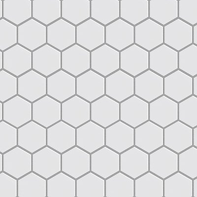 Metro 2" Hex Matte White Porcelain Mosaic - Per Case of 10 - 9.96 Square Feet