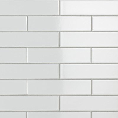 Metro Soho Subway Glossy White 1-3/4" x 7-3/4" Porcelain Floor & Wall Tile - Sold Per Case of 30 - 3.0 Sq. Ft.