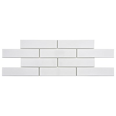 Metro Soho Subway Glossy White 1-3/4" x 7-3/4" Porcelain Floor & Wall Tile - Sold Per Case of 30 - 3.0 Sq. Ft.