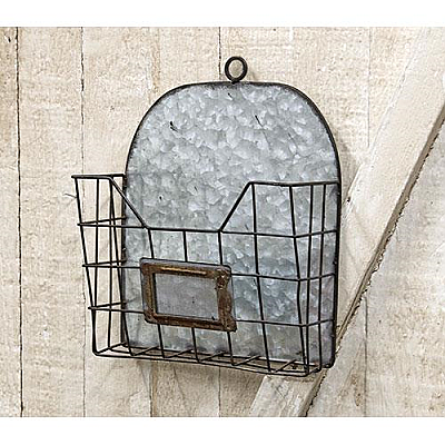 Galvanized Steel Industrial Metal Wire Mail Wall Pocket