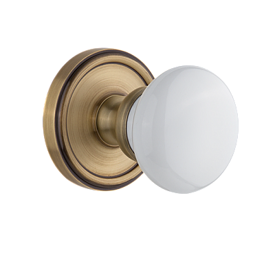 Grandeur Complete Door Set - Featuring Georgetown Rosette and Hyde Park Knob