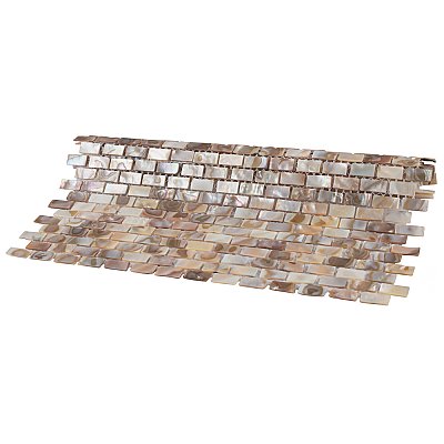 Conchella Subway Perla 11-3/4" x 11-3/4" Natural Seashell Mosaic Tile - 1 Tiles Per Case - 0.98 Sq. Ft.