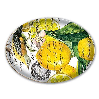 Michel Design Works Lemons Glass Soap Dish