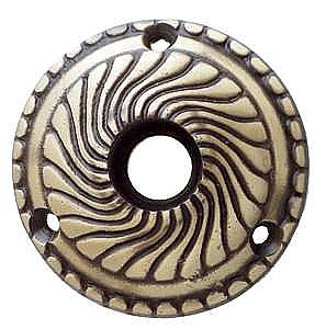 Roanoke Door Rosette Antique Brass