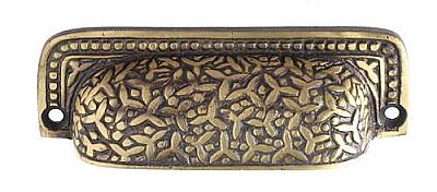 Rice Bin Pull, Antique Brass