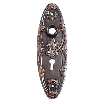 Louis XIII Doorplate, Antique Copper