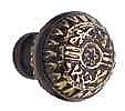 Cottage Garden Small Cabinet Knob, Antique Brass