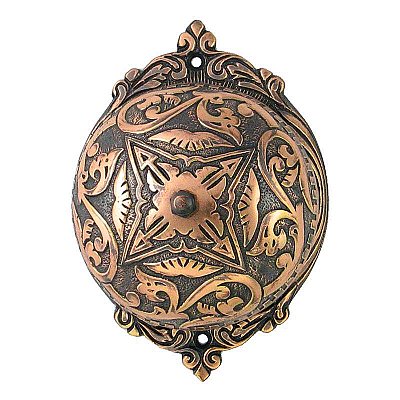 Sarah Rotary Doorbell, Antique Copper