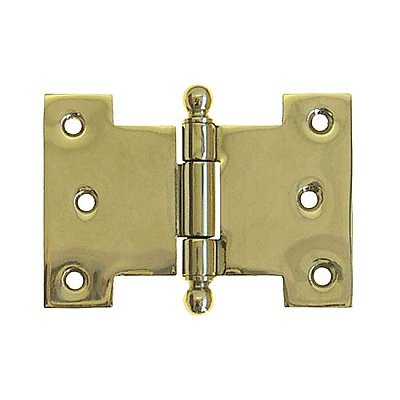 3-1/2" Wide Parliament Hinge - Polished Brass