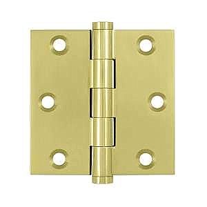 Solid Brass Screen Door Hinge, 3" x 2-1/2"