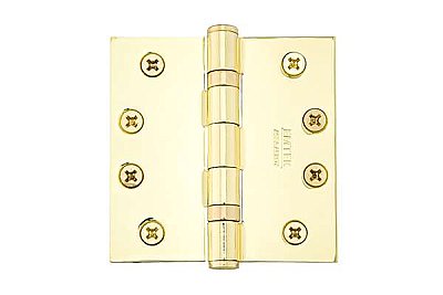 4" x 4" Brass Ball-Bearing Door Hinge