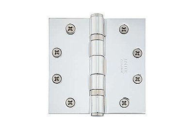 4.5" x 4.5" Brass Ball-Bearing Door Hinge
