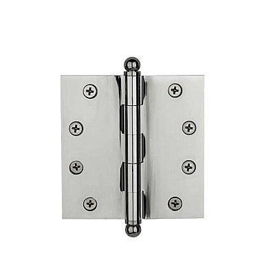 4" X 4" Steel Door Hinge - Bright Chrome