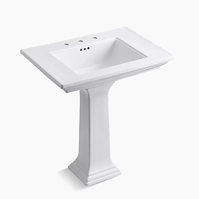 Kohler Memoirs® Stately 30-3/4" Pedestal Bathroom Sink - White