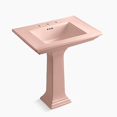 Kohler Memoirs® Stately 30-3/4" Pedestal Bathroom Sink - Peachblow