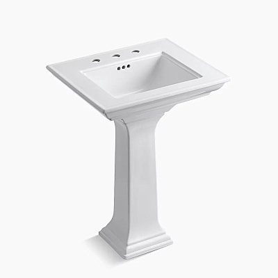 Kohler Memoirs® Stately 24-1/2" Pedestal Bathroom Sink - White