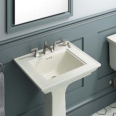 Kohler Memoirs® Stately 24-1/2" Pedestal Bathroom Sink - White