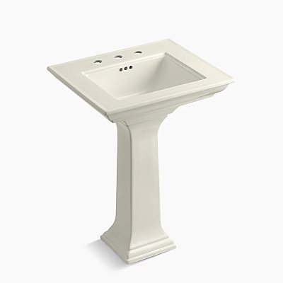 Kohler Memoirs® Stately 24-1/2" Pedestal Bathroom Sink - Biscuit