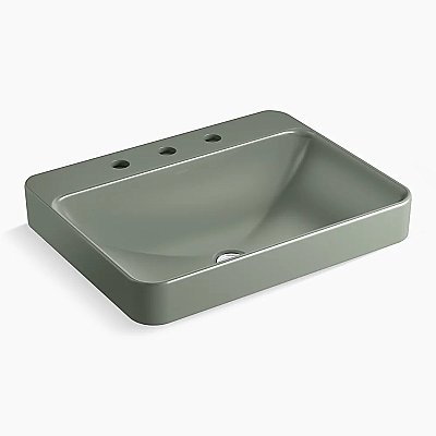 Kohler Vox 23" Rectangle Vessel Bathroom Sink - Aspen Green
