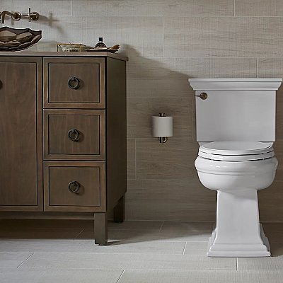 Kohler Memoirs® Two-piece elongated Toilet 1.28 gpf - Black