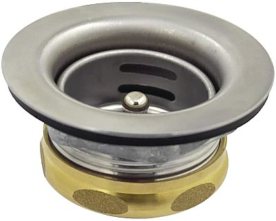 Tacoma Stainless Steel Bar Sink Duo Basket Strainer - Brushed Nickel