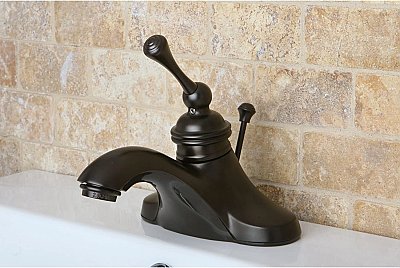 Kingston Brass 4 in. Centerset Bathroom Faucet - Oil Rubbed Bronze