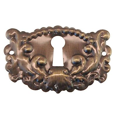 Eastlake Style Keyhole Cover - Antique Brass