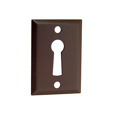 Solid Brass Door Keyhole Cover - Oil Rubbed Bronze
