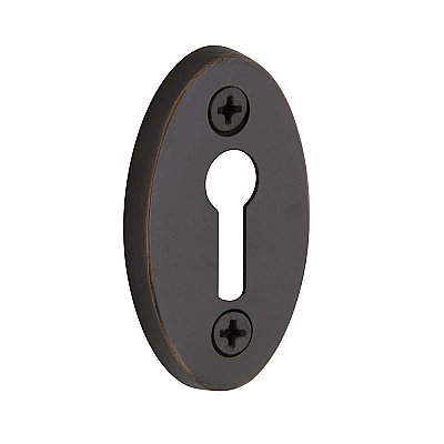 Oval Door Keyhole Cover, Timeless Bronze