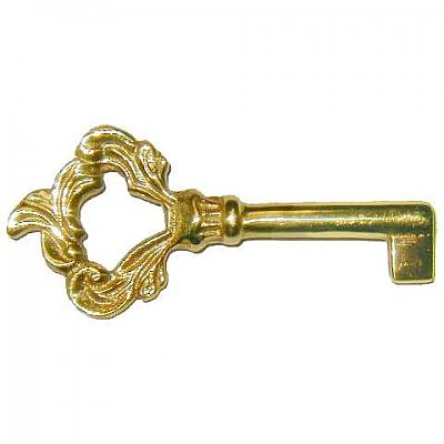 Polished Brass Cabinet Key Blank