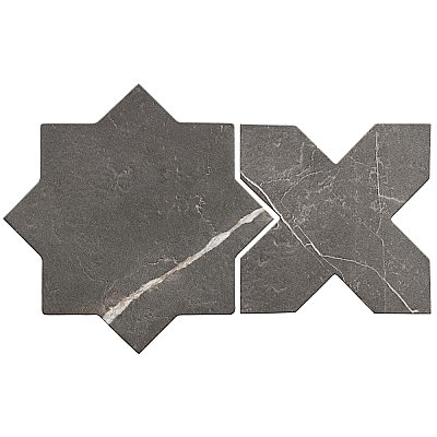 Istanbul Star Night with Night Cross 6" x 12" Porcelain Floor and Wall Tile - 32 Tiles Per Case - 8.64 Square Feet