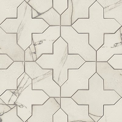 Istanbul Squire Shield Day with Day Cross 6" x 8-3/8" Porcelain Floor and Wall Tile - 48 Tiles Per Case - 9.12 Square Feet