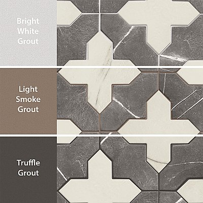 Istanbul Squire Shield Night with Day Cross 6" x 8-3/8" Porcelain Floor and Wall Tile - 48 Tiles Per Case - 9.12 Square Feet
