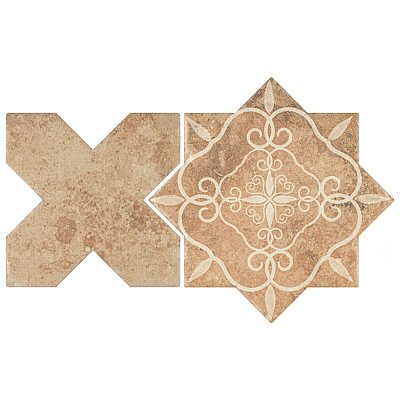 Tech Land Star Fire Temple/Cross Fire 6" x 12" Porcelain Floor & Wall Tile - 1 Tiles Per Case - 0.57 Sq. Ft.