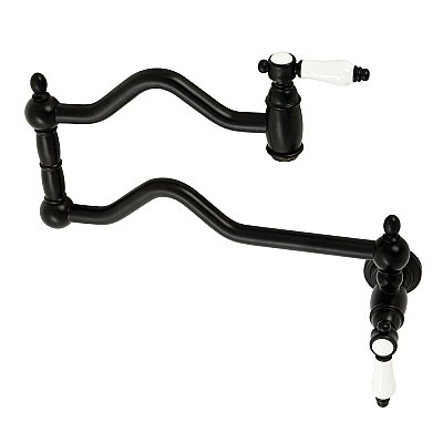 Bel-Air Wall Mount Pot Filler -  Matte Black