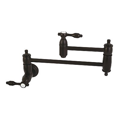 Tudor Wall Mount Pot Filler Kitchen Faucet -  Oil Rubbed Bronze