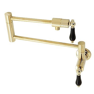 Duchess Wall Mount Pot Filler -  Polished Brass