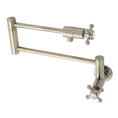 Metropolitan Wall Mount Pot Filler -  Polished Nickel