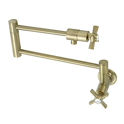 Millennium Wall Mount Pot Filler -  Brushed Brass