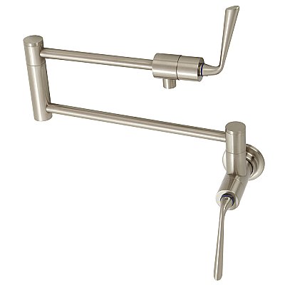 Silver Sage Wall Mount Pot Filler -  Brushed Nickel