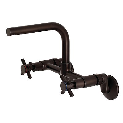 Concord 8-Inch Adjustable Center Wall Mount Kitchen Faucet -  Oil Rubbed Bronze