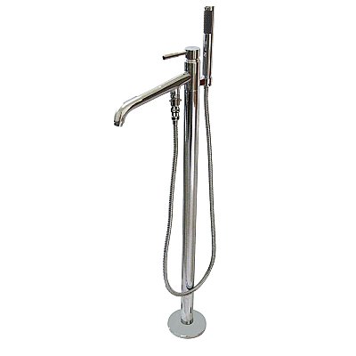 Kingston Brass KS8131DL Concord Freestanding Tub Faucet with Hand Shower, Polished Chrome