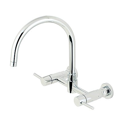 Concord 8-Inch Centerset Wall Mount Kitchen Faucet -  Polished Chrome