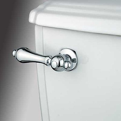 Restoration Toilet Flush Lever - Polished Chrome